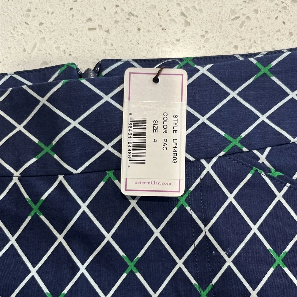 NWT Peter Millar‎ Printed Stretch Cotton Skort/Skirt 4 Geometric